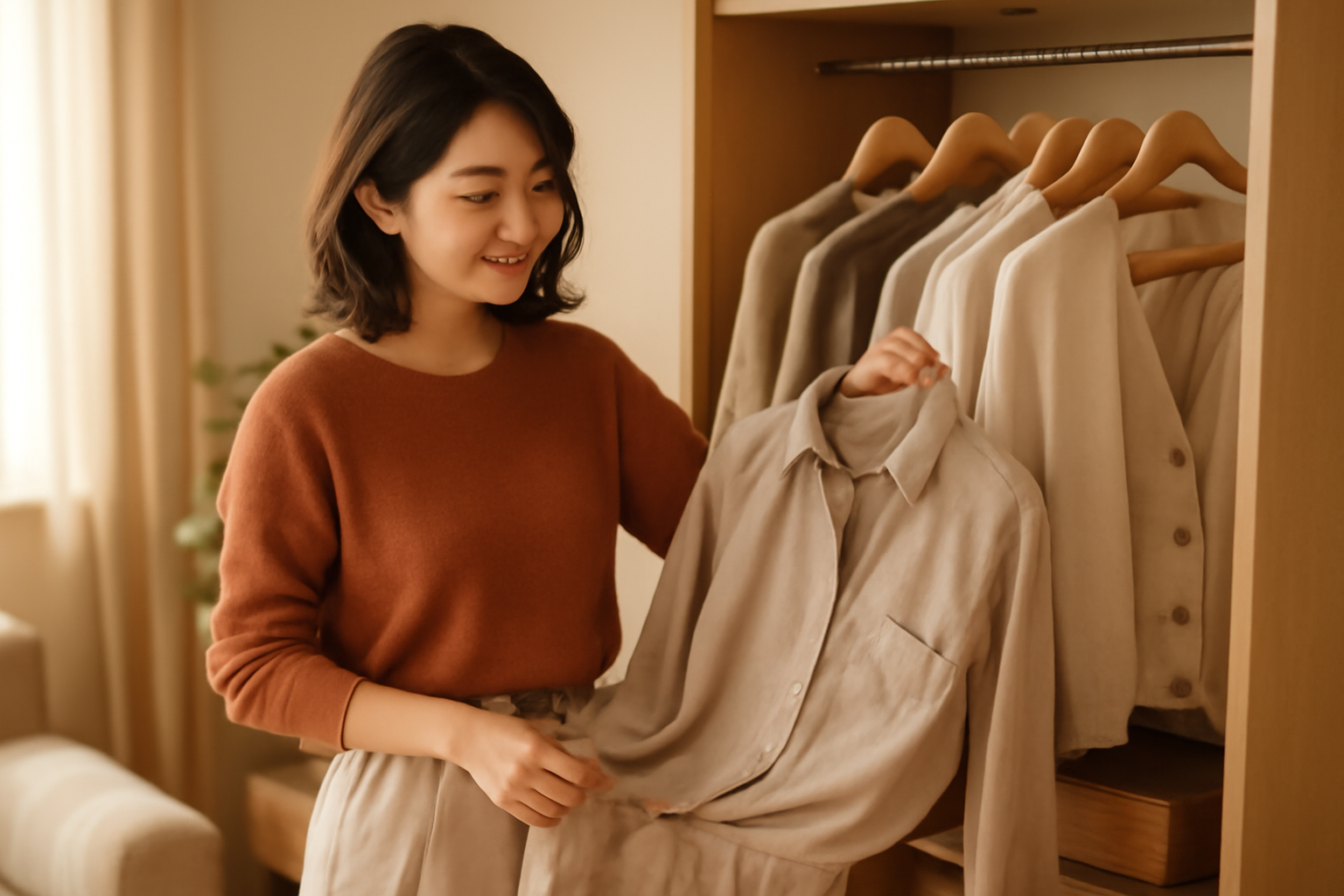 【主婦必見】10分で完成！時短コーディネート術｜忙しい毎日でも垢抜けるワードローブ整理法